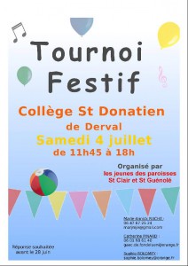 Tournoi festif @ Collège St Donatien DERVAL
