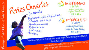 Portes ouvertes en famille : enfants et jeunes de 3 à 15 ans @ MAISON PAROISSIALE DE DERVAL